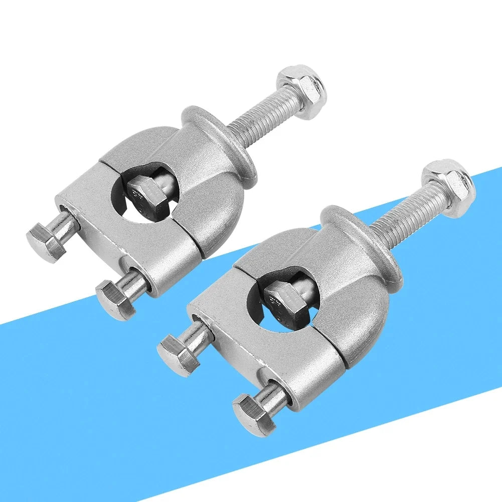 Silver 7/8" Handlebar Riser Clamp Mount for ATV & Motorcycle Handlebar Riser Clamp Qme