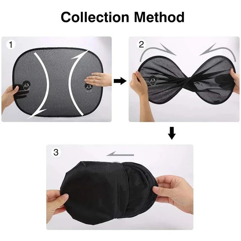 Universal Foldable Car Windshield Sunshade Visor – 25x15in Car Windshield Sunshade Qme