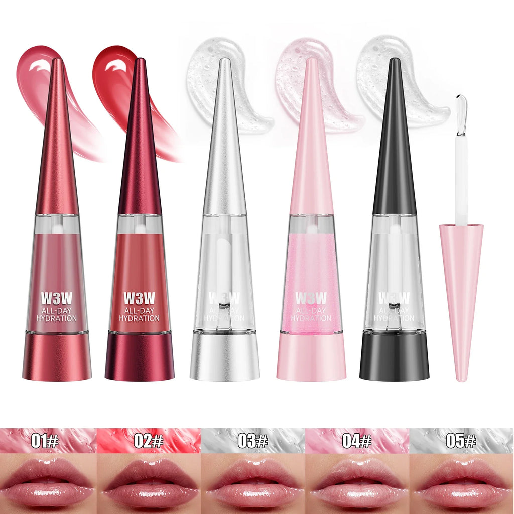 Moisturizing Transparent Lip Plumper Gloss – 5 Shades | Qme Lip Plumper Gloss Qme