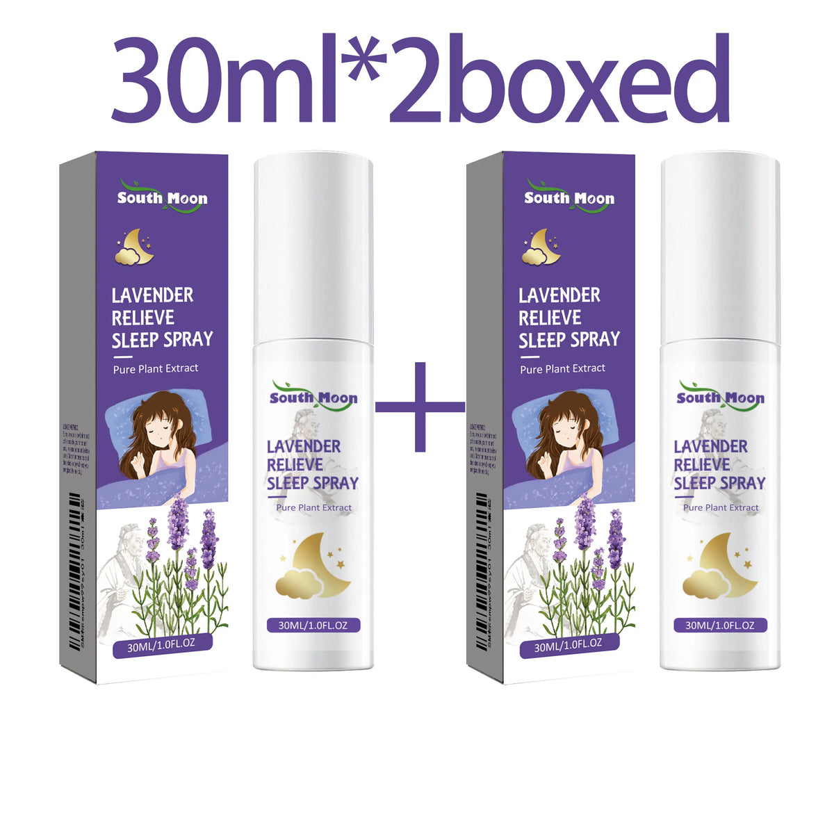 South Moon Lavender Pillow Mist Aromatherapy Sleep Spray 30ml Aromatherapy Sleep Spray Qst 30ml X 2boxed