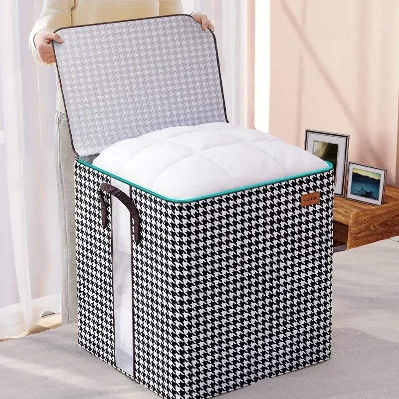 Large Clothes Storage Bag – Quilt & Moving Organizer Tote Clothes Storage Bag Qme