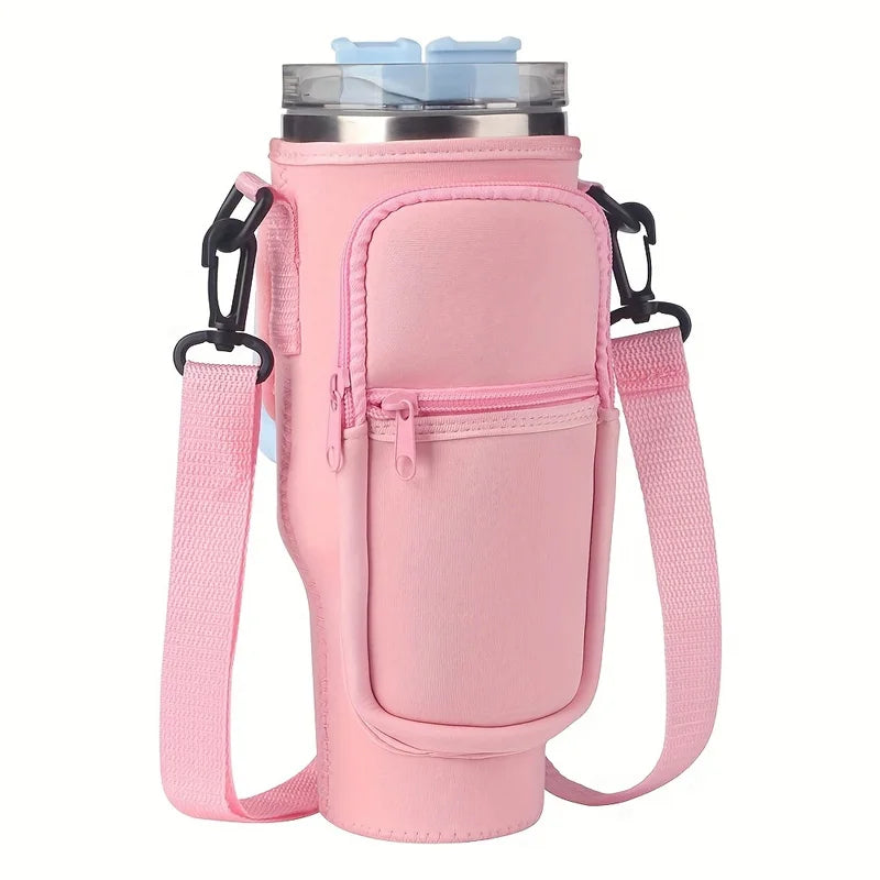 Nylon Cup Cover with 2 Storage Bags – 30oz & 40oz Cups Cup Cover & Bag Set Qme pink
