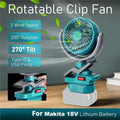 B15C Cordless Clip Fan – 18V Battery Compatible, 248 CFM Airflow Cordless Clip Fan Qst Green No plug