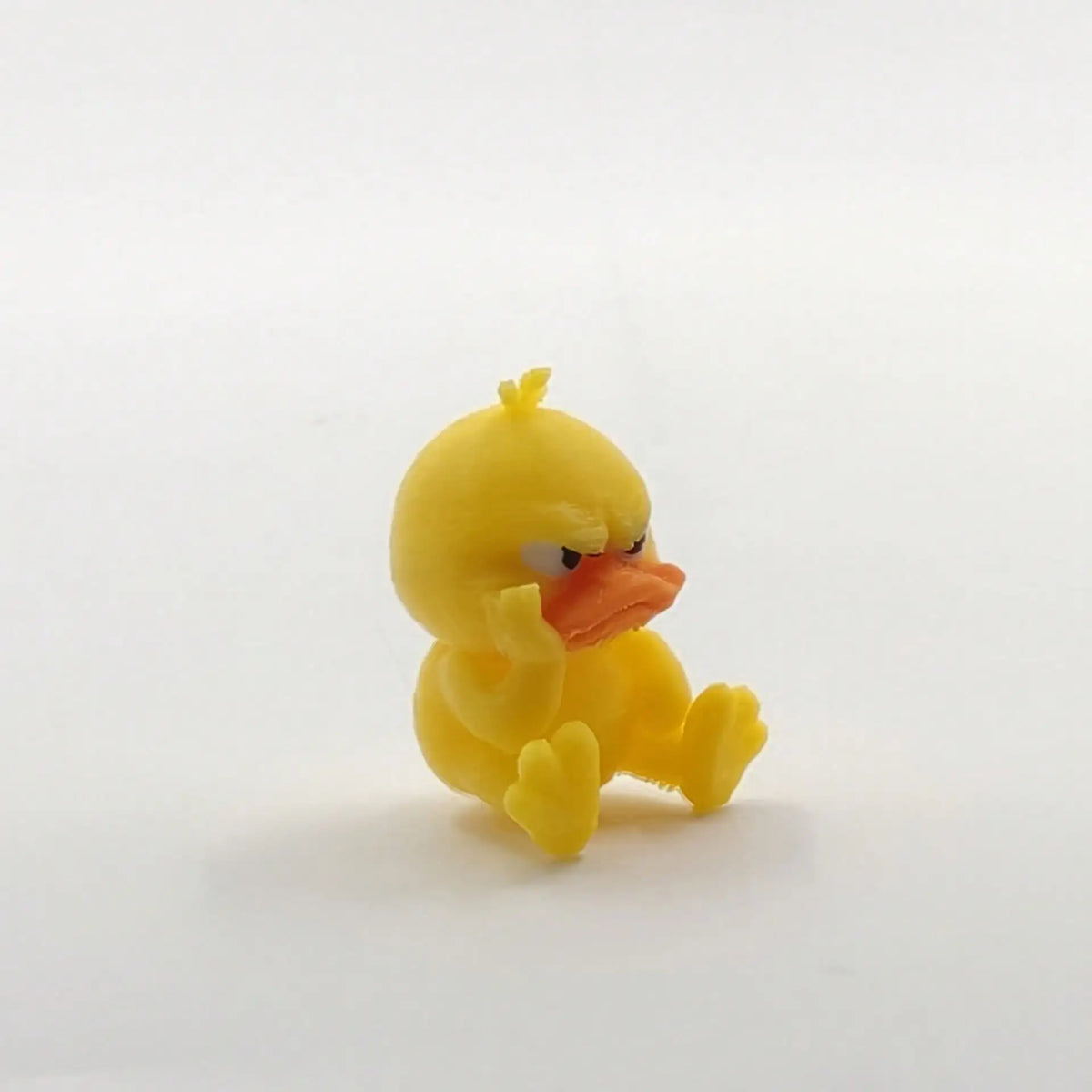 Angry Yellow Duck Statue – Funny Figurine with Crossed Arms Novelty Figurine Qme