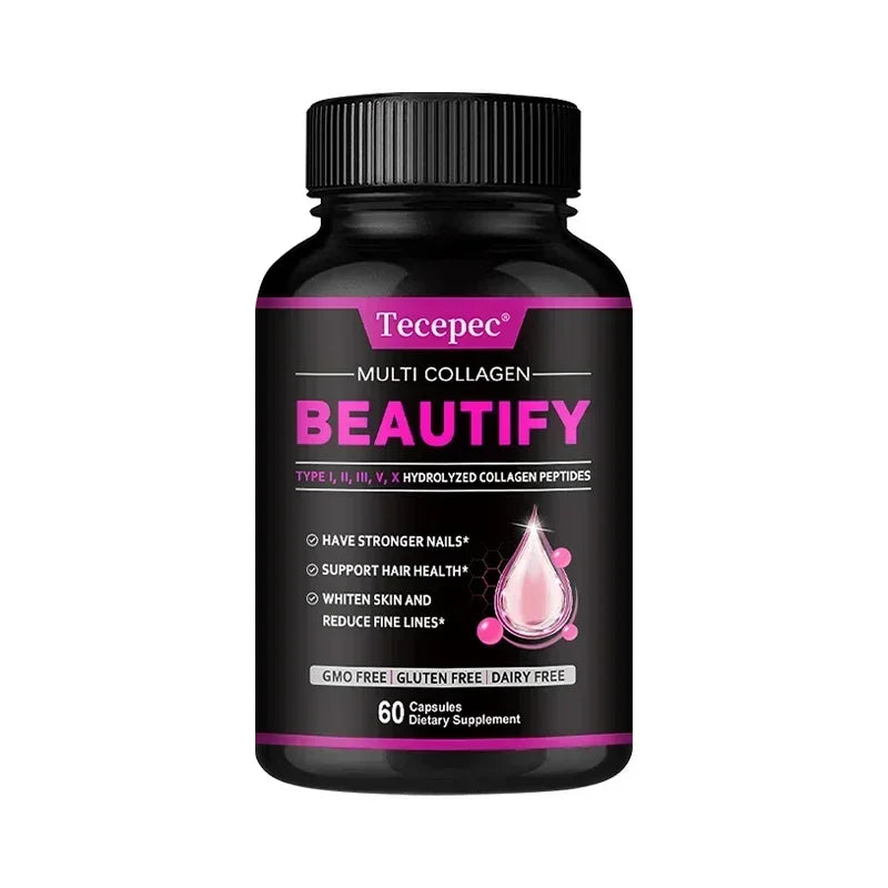 ZENVITALIZE Collagen 1500mg Capsules – GMO & Gluten Free Collagen Supplement Qst 60 count -1 bottle