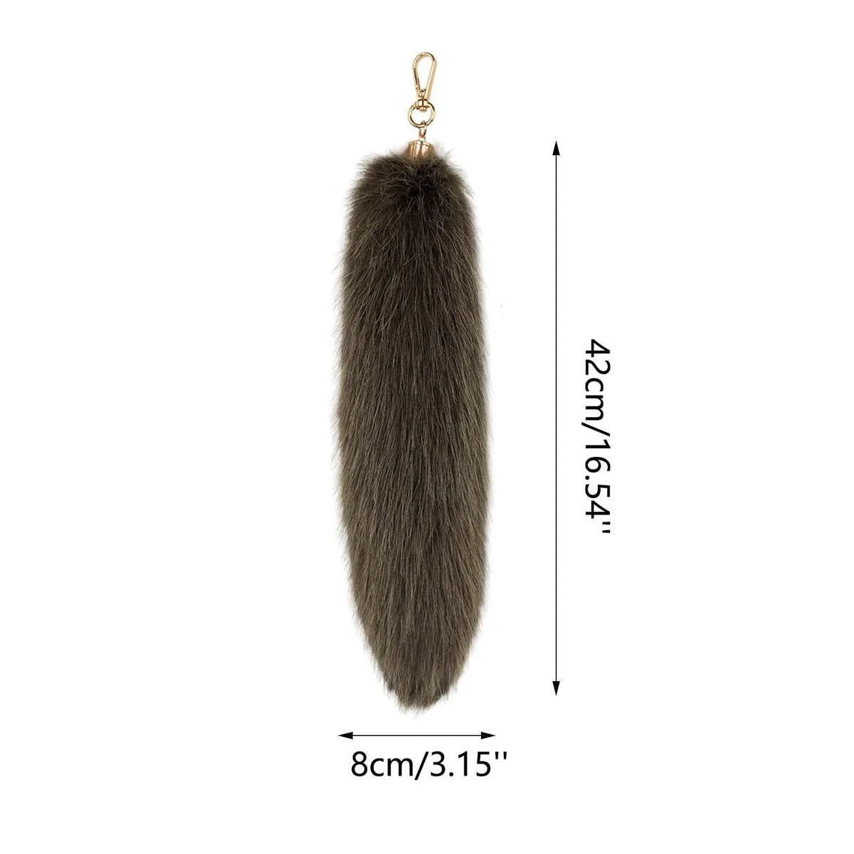 Faux Fur Fox Tail Keychain – Fluffy Bag Charm Pendant Fur Bag Keychain Qme