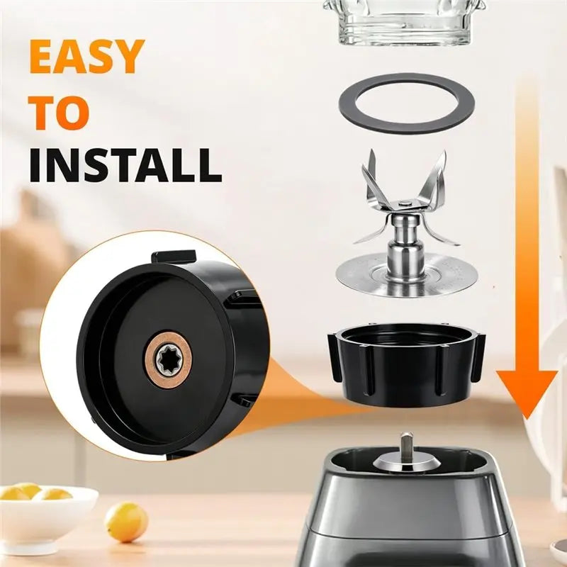 Oster Blender Replacement Parts Kit – 6-Blade Ice Crusher Set Blender Replacement Kit Qst