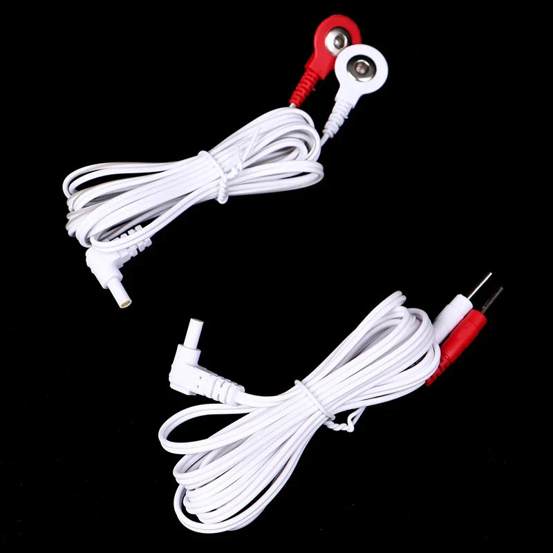 TENS Unit Replacement Lead Wires – DC Jack Electrode Cables TENS Electrode Cable Qme