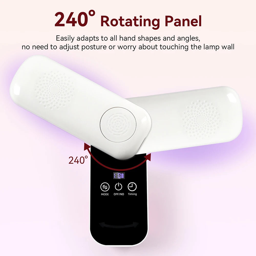 Rotatable UV LED Nail Lamp 36 LEDs 45W Gel Curing Dryer UV LED Nail Lamp Qst