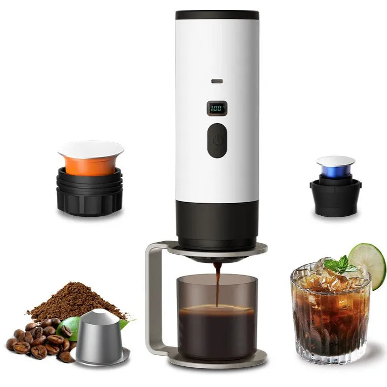 HAOYUNMA Portable Capsule Espresso Maker – Home Office Travel Capsule Espresso Machine Qst