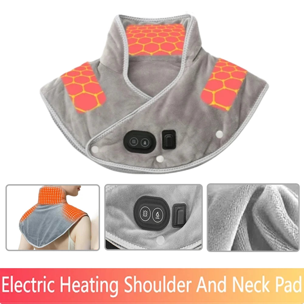 PAQIN USB Heated Shoulder & Neck Wrap – 3 Heat Settings Heated Neck Wrap Qst