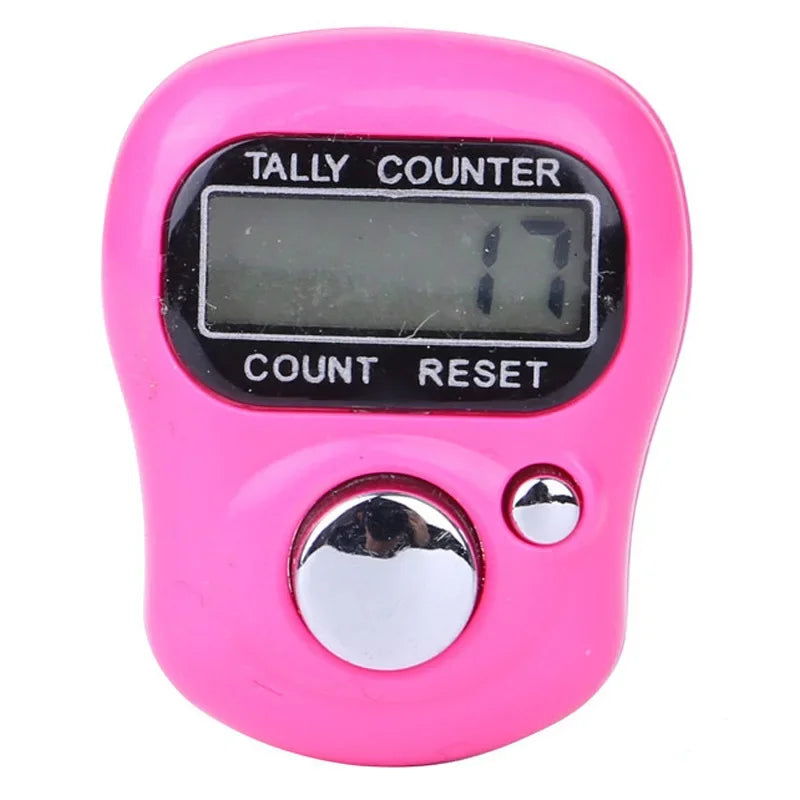 Mini LED Digital Finger Counter – Islamic Tally Bead Clicker Ring Digital Tally Counter Qme rese