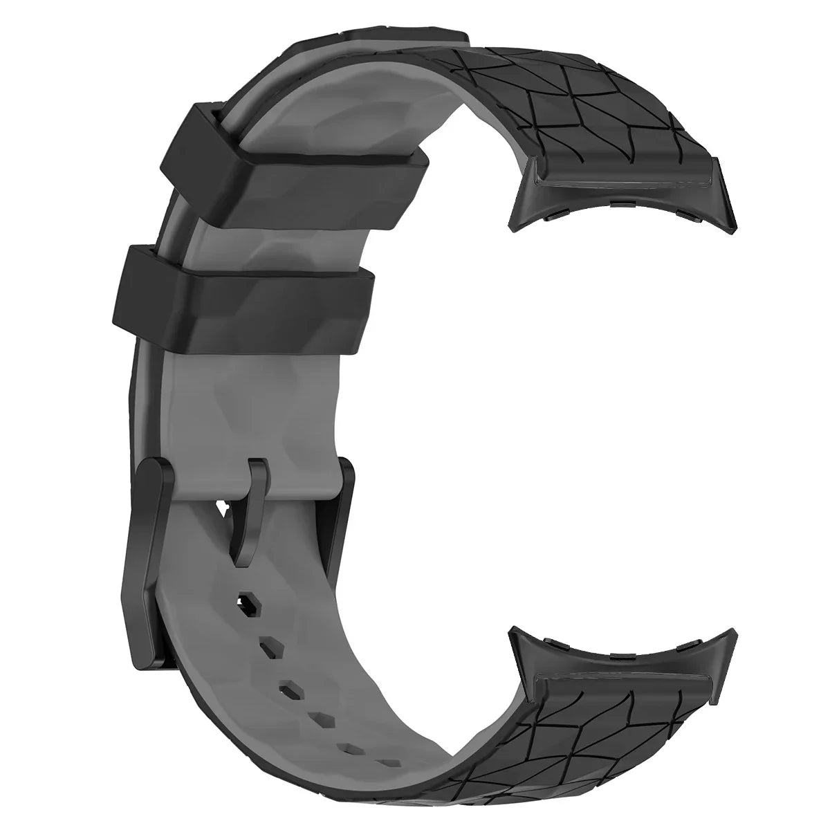 Silicone Sport Band for Google Pixel Watch 1 & 2 – 17 Colors Silicone Watch Band Qme Black Gray for pixel watch 2