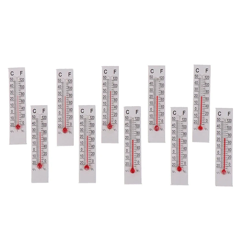 Miniature Paper Cardboard Thermometer Indoor 20–50°C | 5×1cm Indoor Thermometer Qme