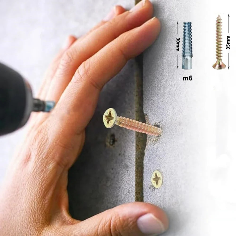 Metal Sawtooth Expansion Pipe Self-Tapping Screws | Hollow Wall Anchors Wall Anchor Screw Set Qme