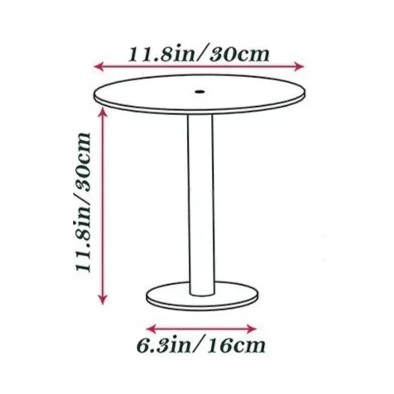 Transparent Acrylic Round Cake Stand – Cupcake Dessert Display Acrylic Cake Stand Qme L