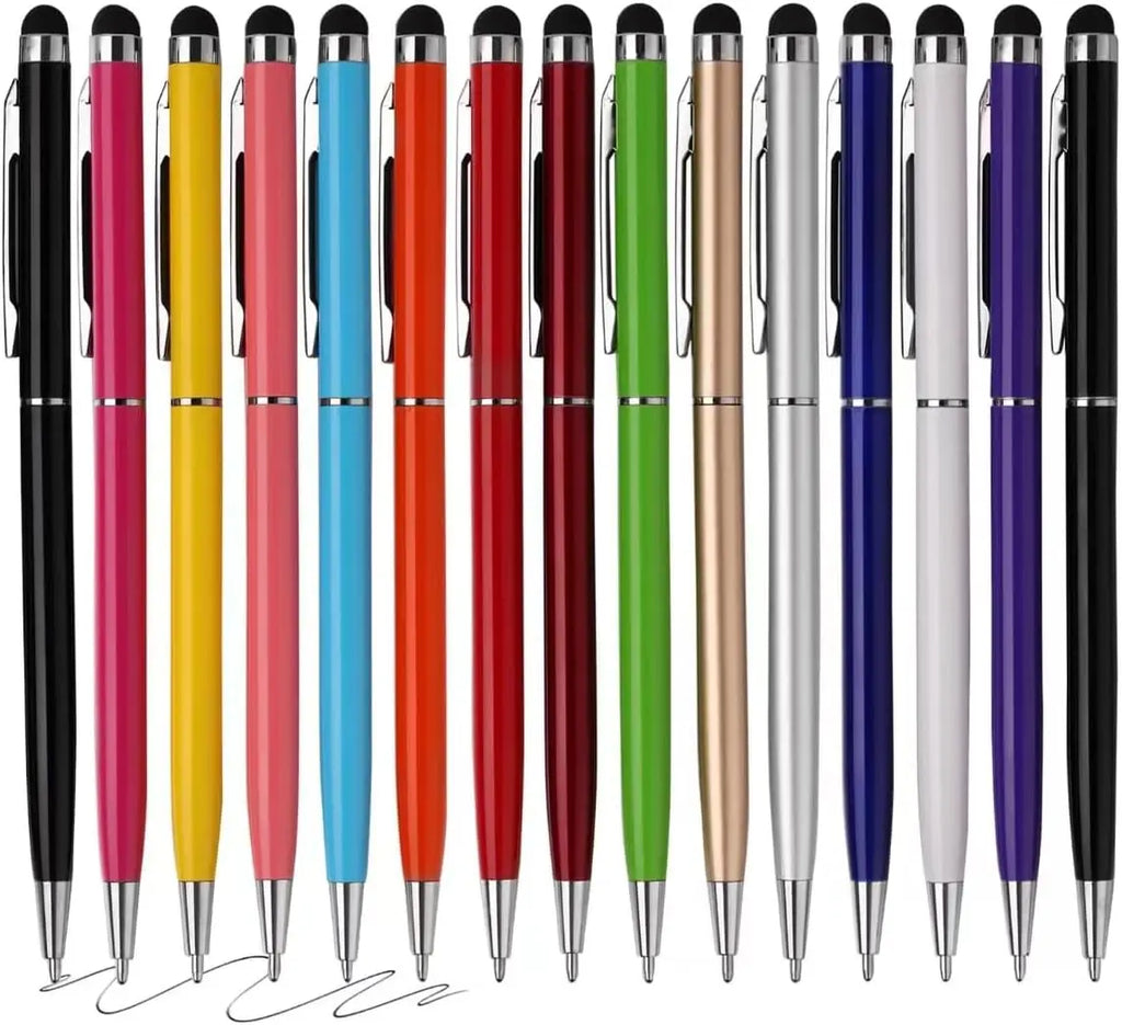 2-in-1 Touchscreen Stylus & Ballpoint Pen for Tablets & Phones Stylus Ballpoint Pen Qme