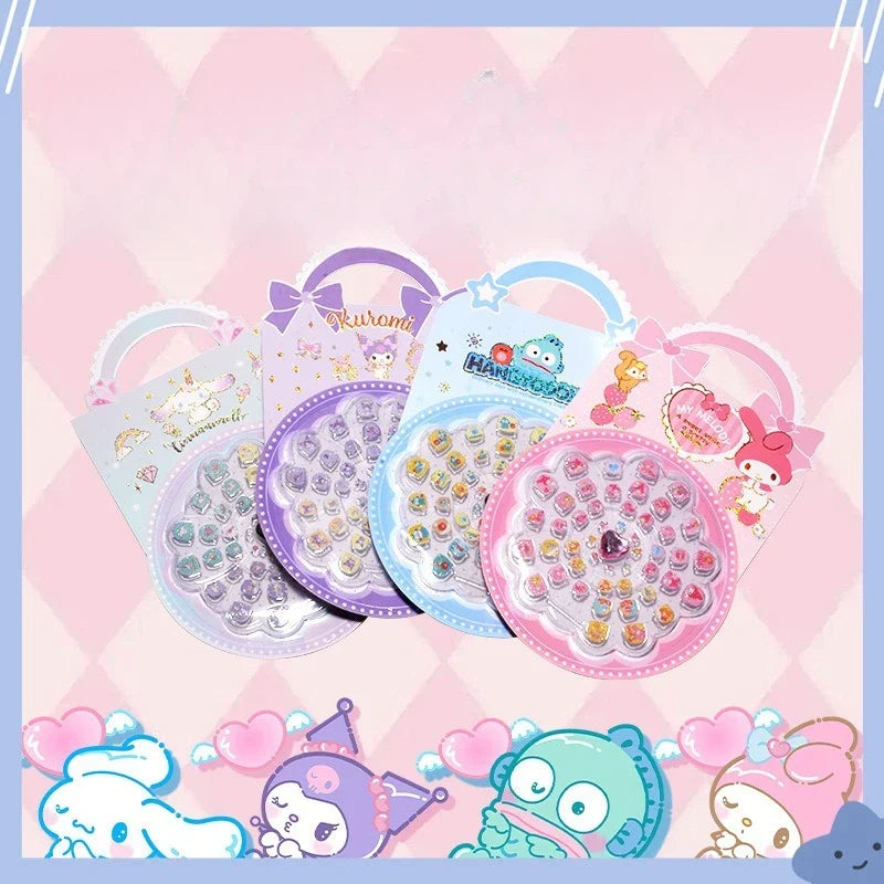 Hello Kitty Kuromi Cartoon Nail Stickers – Cute Decals Nail Sticker Decals Qme