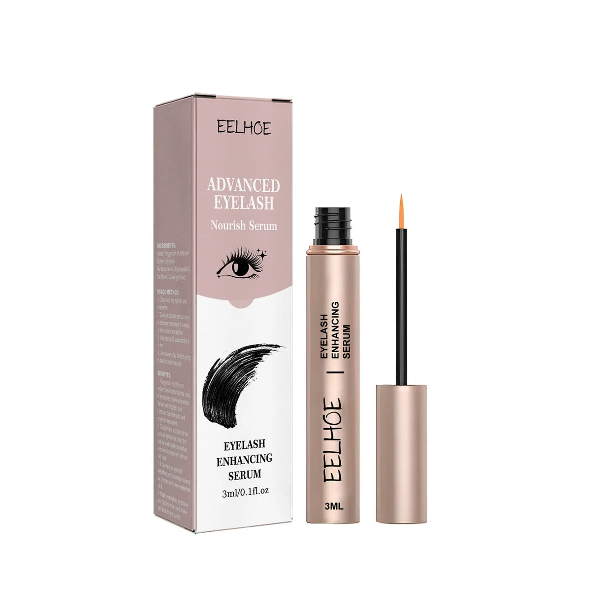 EELHOE 7-Day Eyelash Growth Serum – Lengthen & Thicken 3ml Eyelash Growth Serum Qst 3ml Boxed