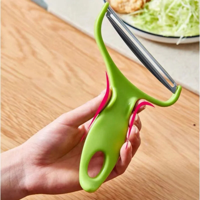 Vegetable Slicer & Peeler – Stainless Steel Grater Tool Vegetable Slicer Peeler Qst