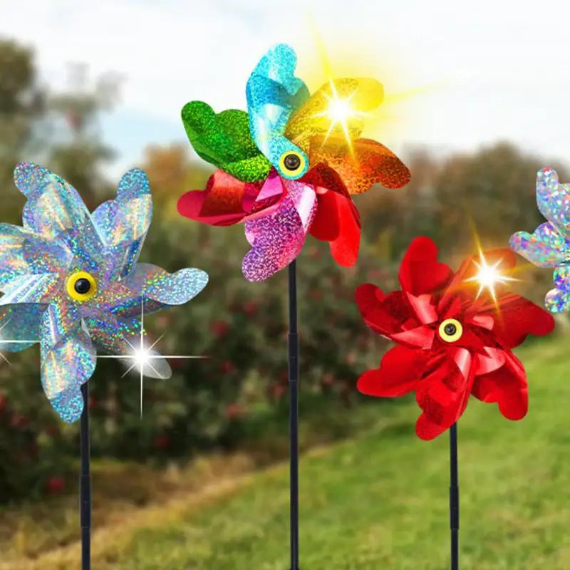 Reflective Bird Repellent Windmill – Garden & Lawn Decor Garden Wind Spinner Qme