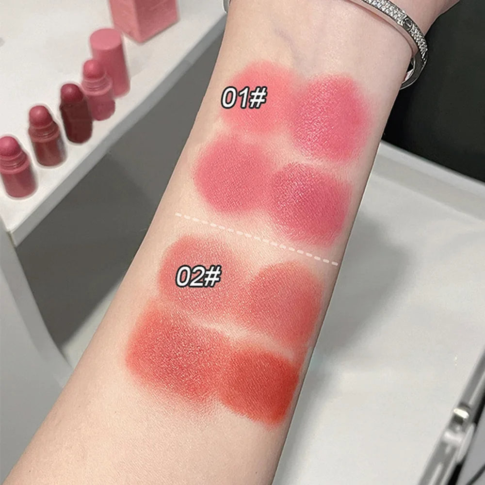 Velvet Matte Crayon Lipstick – Long-Wear Pink & Red Shades Matte Crayon Lipstick Qme