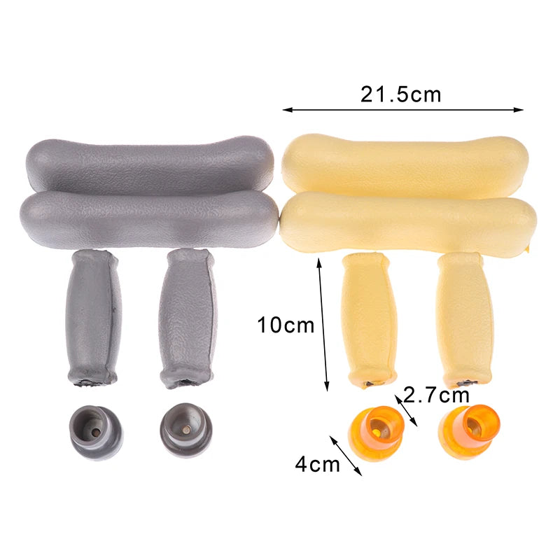 6-Piece Crutch Pad Replacement Kit – Non-Slip Rubber Cushions Crutch Pad Set Qst