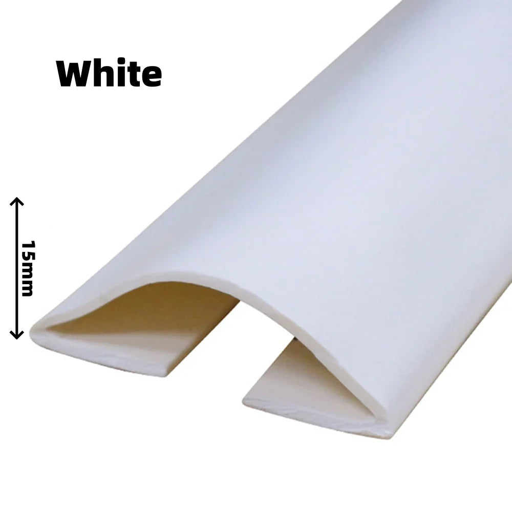 Silicone Self-Adhesive Door Gap Sealing Strip 15mm x 910mm Door Weatherstrip Seal Qme