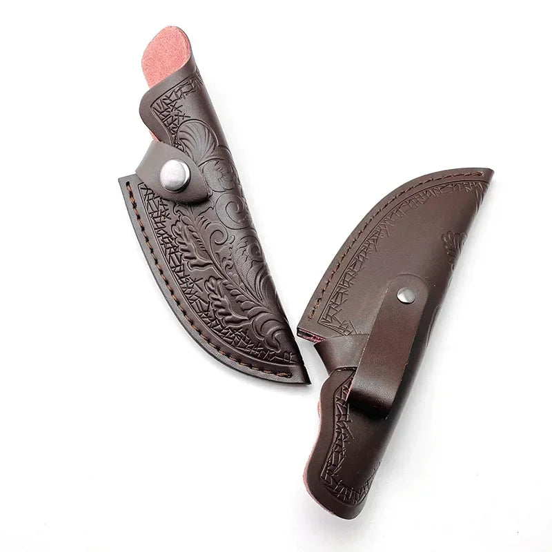 PU Leather Fixed Blade Knife Sheath – DIY Carry & Storage Case Knife Sheath Qst