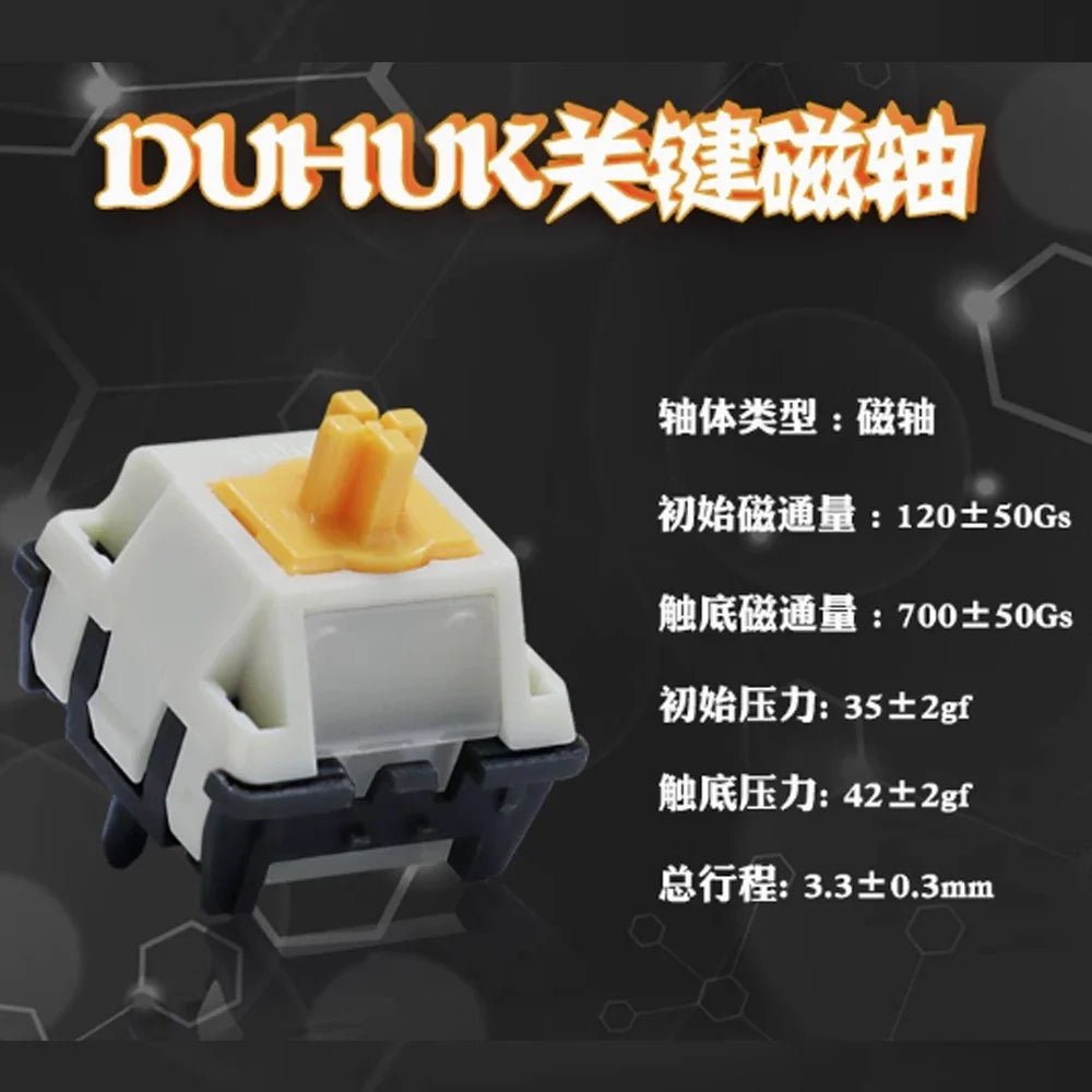 Duhuk Magnetic Linear Switch – Quiet Precision Gaming Keyboard Keyboard Switch Qme guanjiancizhou-700GS 10pcs