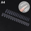 Sandwich Nail Extension Forms – 60 Pcs Dual Mold Tool Nail Extension Forms Qme A4