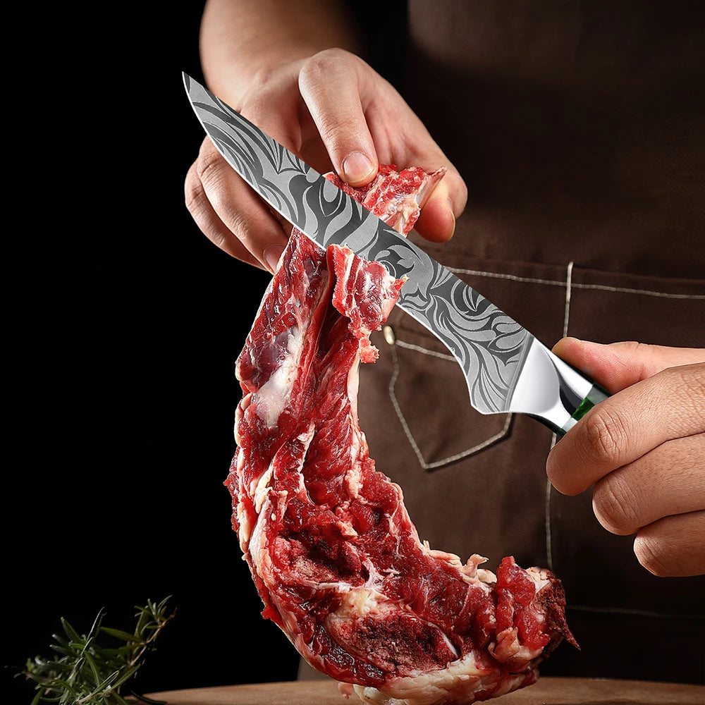 Xituo 7-Piece Kitchen Knife Set – Laser Stainless Steel Kitchen Knife Set Qst