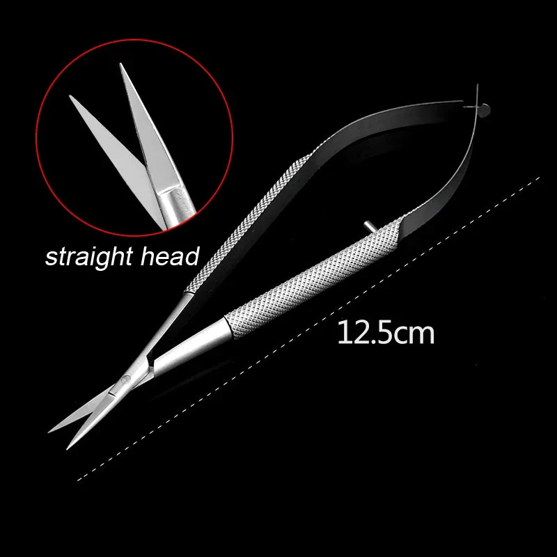 Vannas Micro Scissors Titanium Stainless Steel – Precision Cuts Micro Scissors Qme c