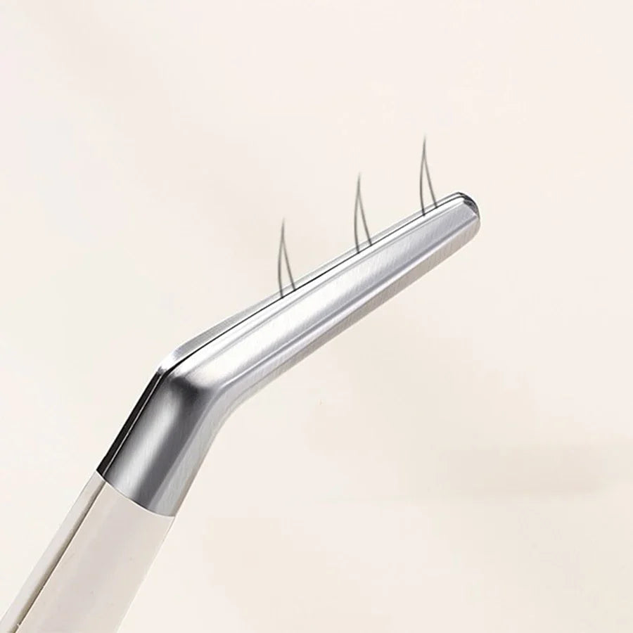 Stainless Steel Eyelash Tweezers for Lash Grafting | Qme Eyelash Tweezers Qme