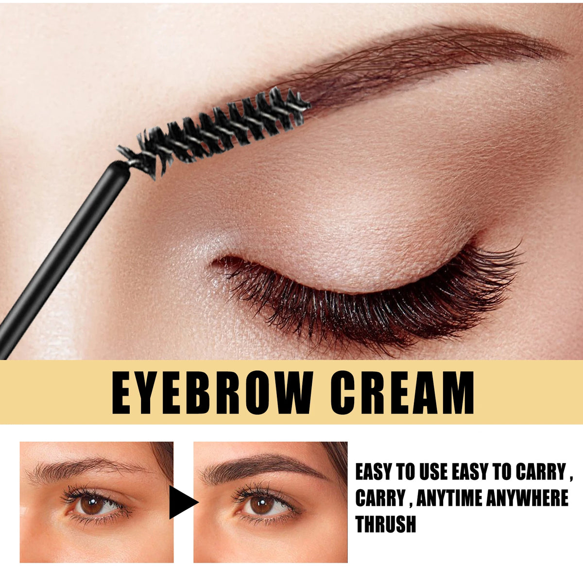 Eelhoe Clear Brow Gel – Smudge-Proof 3D Eyebrow Shaper Eyebrow Setting Gel Qst