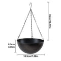 Self-Watering Wall Planter with Iron Hook – Indoor & Outdoor Wall Planter Qme CN Black