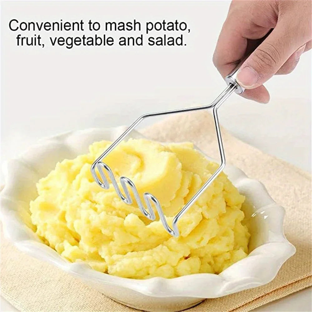 Stainless Steel Wave Potato Masher | Kitchen Tool Potato Masher Qme