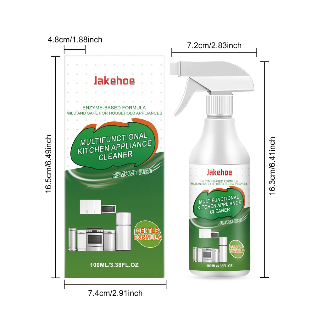 JAKEHOE 100ml Kitchen Degreaser Spray | Cookware Cleaner Kitchen Degreaser Spray Qst