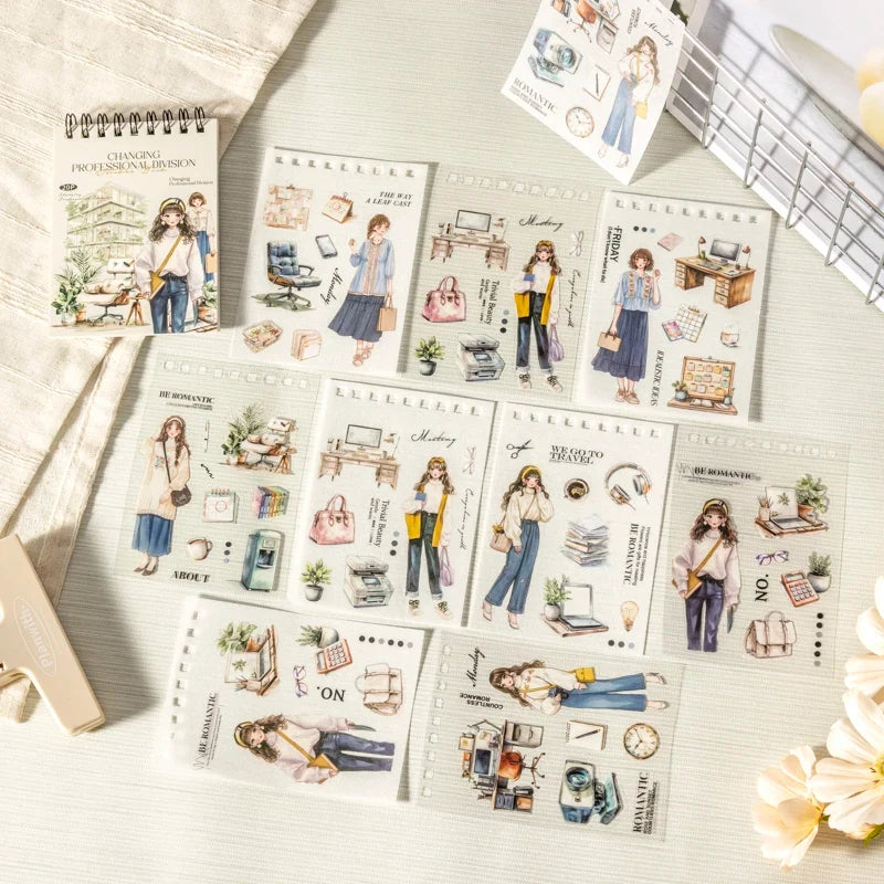20-Sheet Career Sticker Book – Journaling, Scrapbooking & DIY Craft Sticker Book Qme