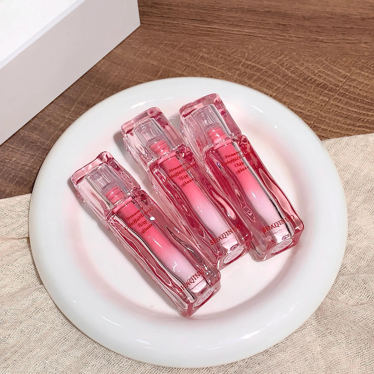 SHAQINUO Mirror Gloss Lip Glaze – Moisturizing, 6 Shades Lip Glaze Gloss Qme