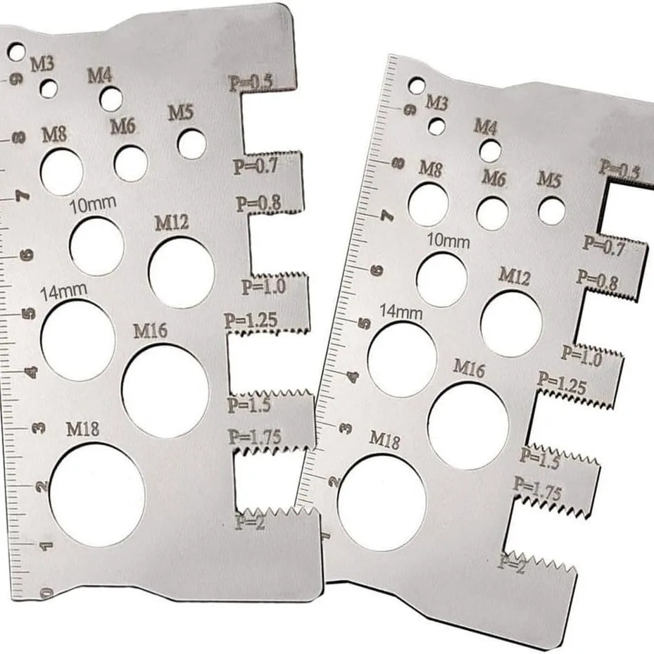 High-Accuracy Pitch Gauge – Bolt, Nut & Screw Thread Measuring Thread Pitch Gauge Qme