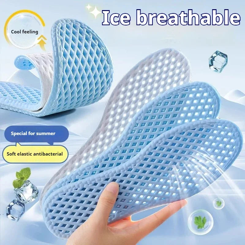 Mesh Breathable Insoles for Men – Cool Summer Running Insole Shoe Insoles Qme