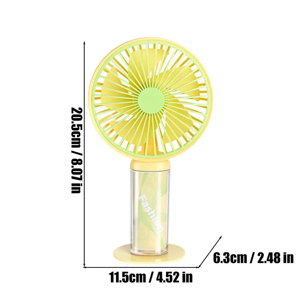 Rechargeable Handheld Fan – 3 Speeds Portable Travel Fan Portable Handheld Fan Qme China Mainland Yellow