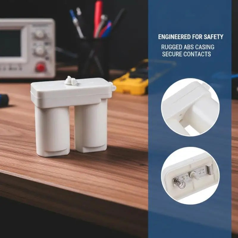 Double Compartment Battery Box for Gas Water Heater – White Water Heater Part Qme