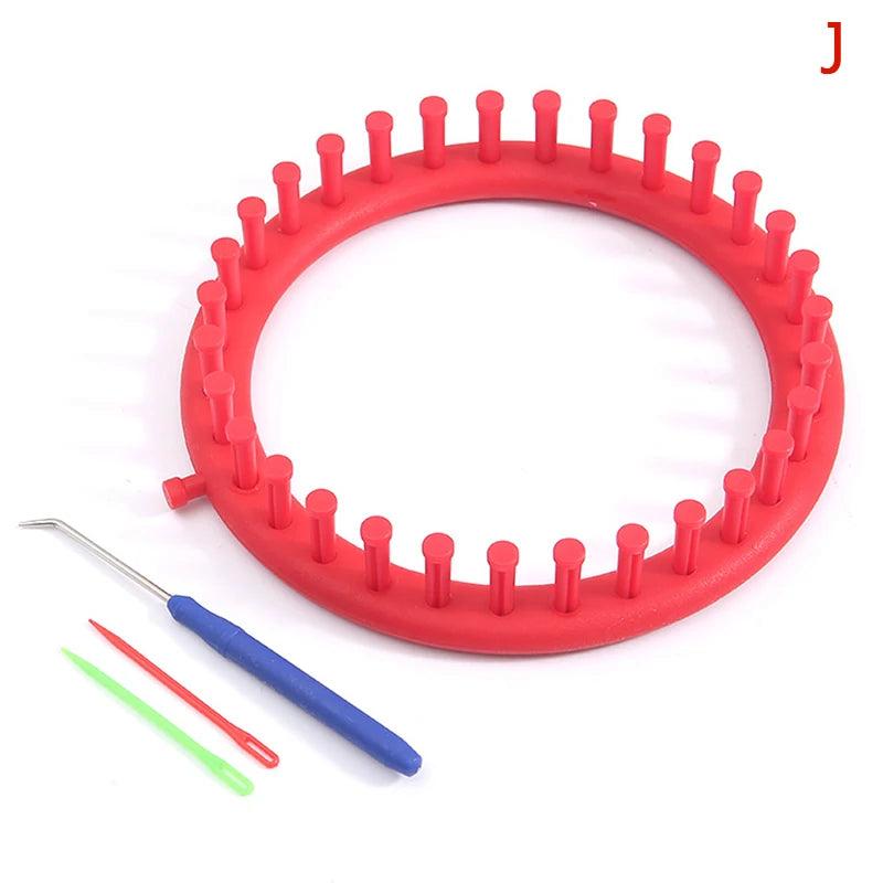 Rectangle & Round Knitting Loom Set – DIY Weaving Kit for Beginners Knitting Loom Kit Qst J19cm