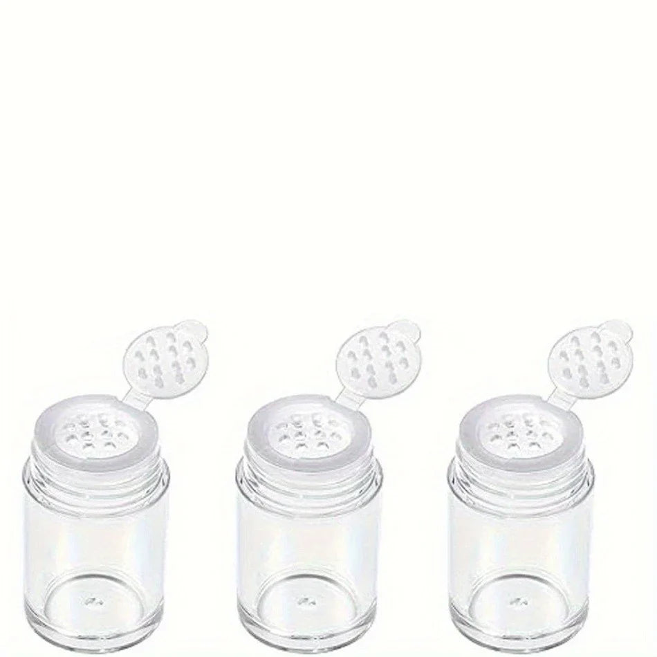 Mini Transparent Glitter Powder Compact | Travel-Size Jar Glitter Powder Compact Qme