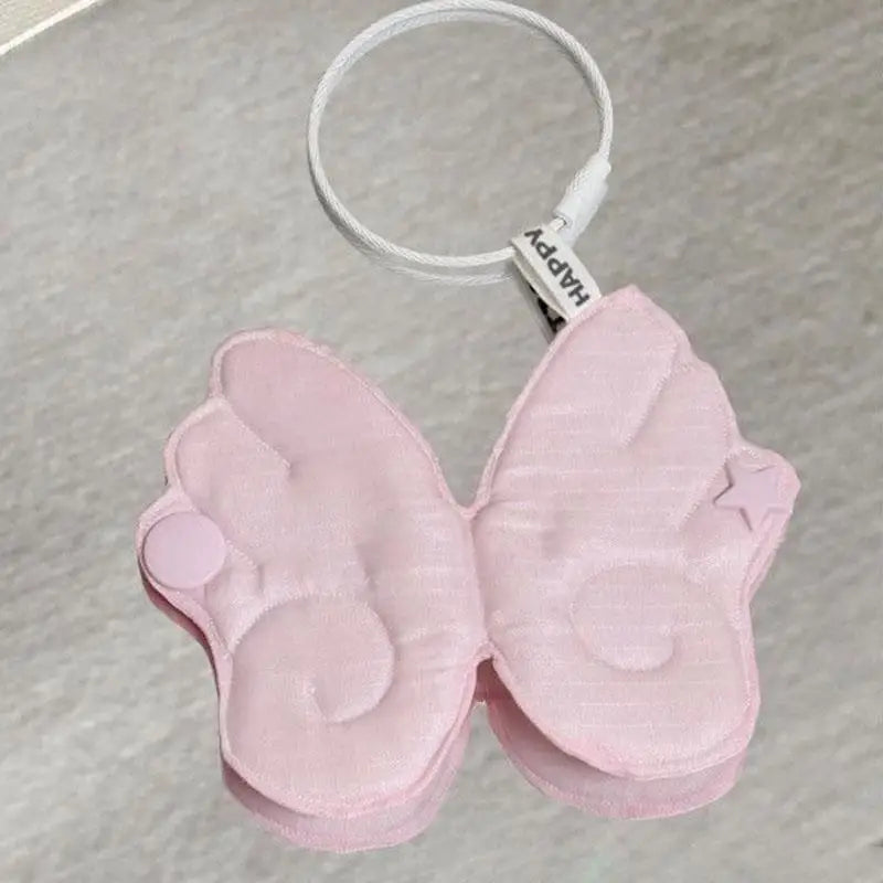 Handmade Fabric Angel Wings Earphone & Cable Organizer Accessory Organizer Pouch Qme
