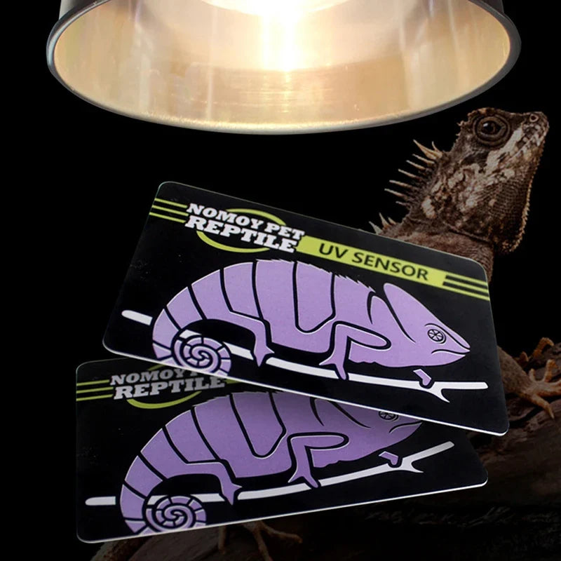 Reptile UVB Test Card – UV Lamp Bulb Strength Tester for Pets Reptile UVB Tester Qme