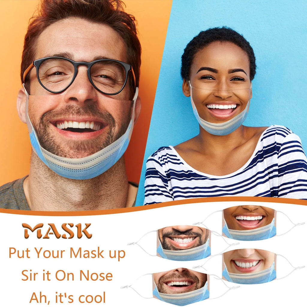 Funny Novelty Cloth Face Mask for Cosplay & Costumes Novelty Costume Mask Qme