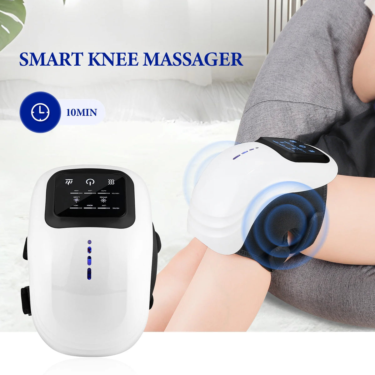 Wireless Smart Knee Massager – Heat, Vibration & Compression Electric Knee Massager Qst